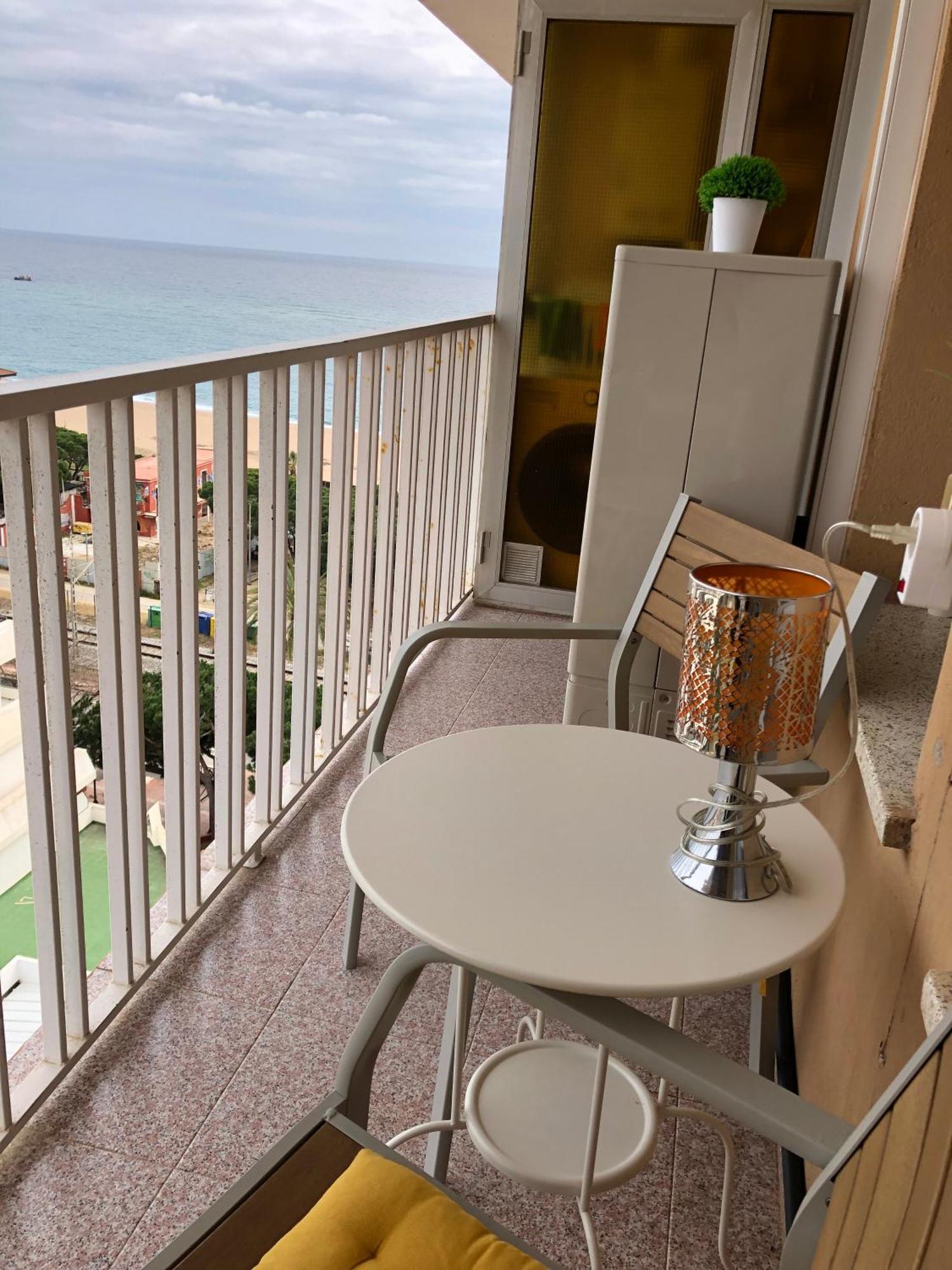 Apartamento Terraza Mar Malgrat de Mar Bagian luar foto